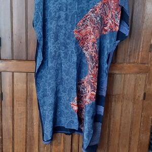 Kantha Bae Silk Split Front Tunic Free Size